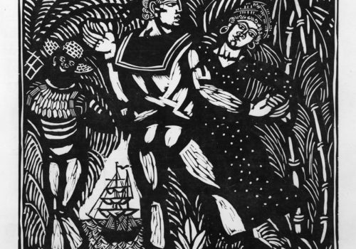 Raoul Dufy (1877–1953), La Danse, c. 1910. Woodcut in black ink, 46 x 58 cm