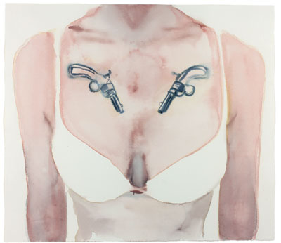 Fiona McGonagle, Shooters, 2011, watercolour and pencil on paper, 50 x 57 cm (paper size), Purchased by Maitland Regional Art Gallery, 2011