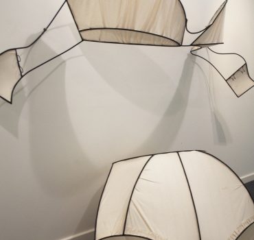Maggie Hensel-Brown, Bloomers and Brassiere, Steel and Calico, 240 x 250 x 70 cm