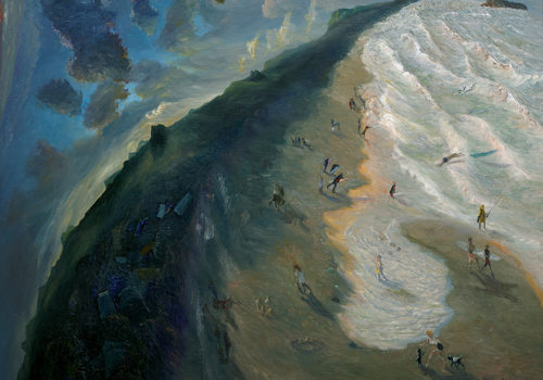 William Robinson, Just Before Dark - Kingscliff, 1996, oil on canvas, 76.5 x 102 cm
