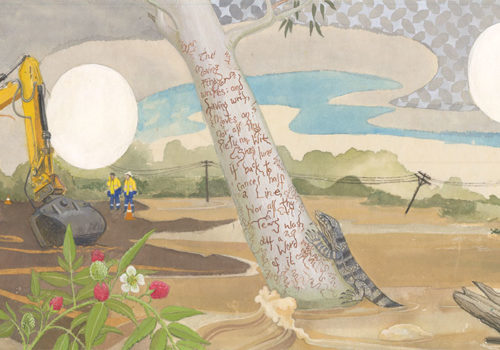 Tallulah Cunningham, Hunter Valley Rubaiyat of Omar Khayyam (detail), 2012-2013, watercolour and gouache on paper 30.5 x 405 cm
