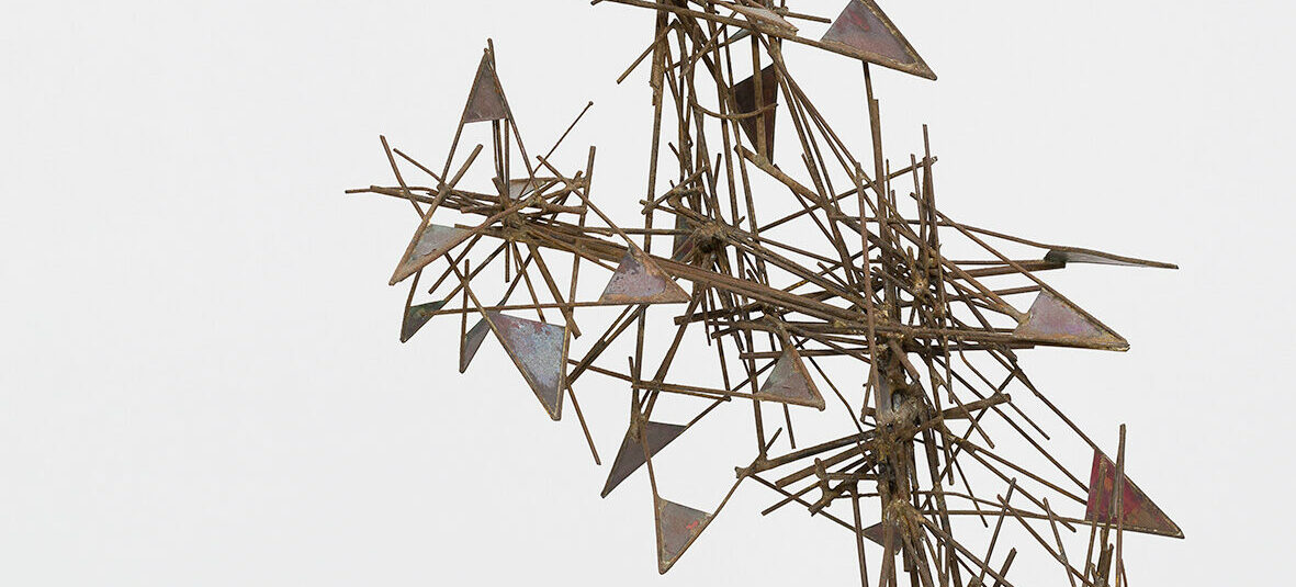 Robert Klippel, No. 72, 1958, brazed and welded steel with copper plates, 62 × 30 × 17 cm