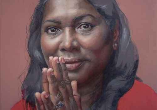 Kathrin Longhurst, Tamil, 2019, oil on linen, 180 × 180 cm, Image courtesy the artist